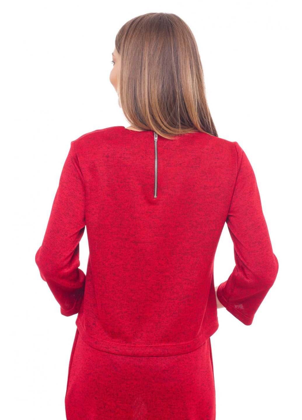 Червона жіноча тепла блуза (ll147470010) LadyLike
