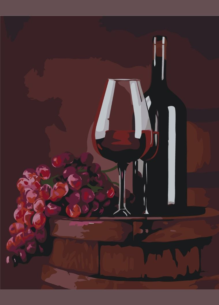 Картина по номерам "Банок красного" BS53488 Brushme (315430019)