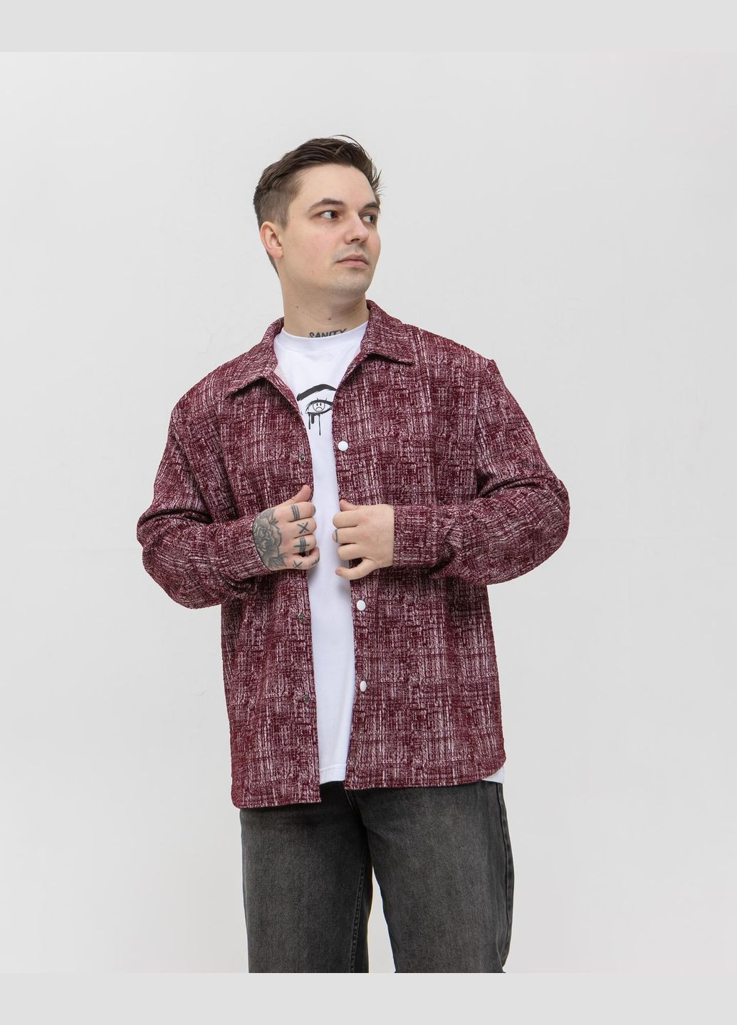 Бавовняна оверсайз сорочка Vakko (322264853)