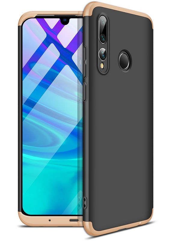 Чехол-накладка 3 in 1 Hard PC Case Huawei P Smart+ 2019 Gold/Black GKK (301781442)