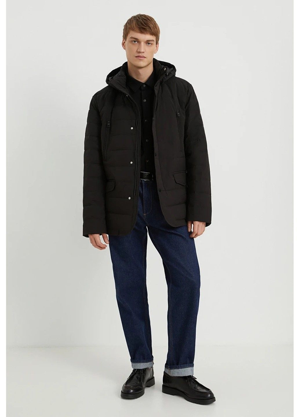 Черная демисезонная куртка fad21072-200 Finn Flare