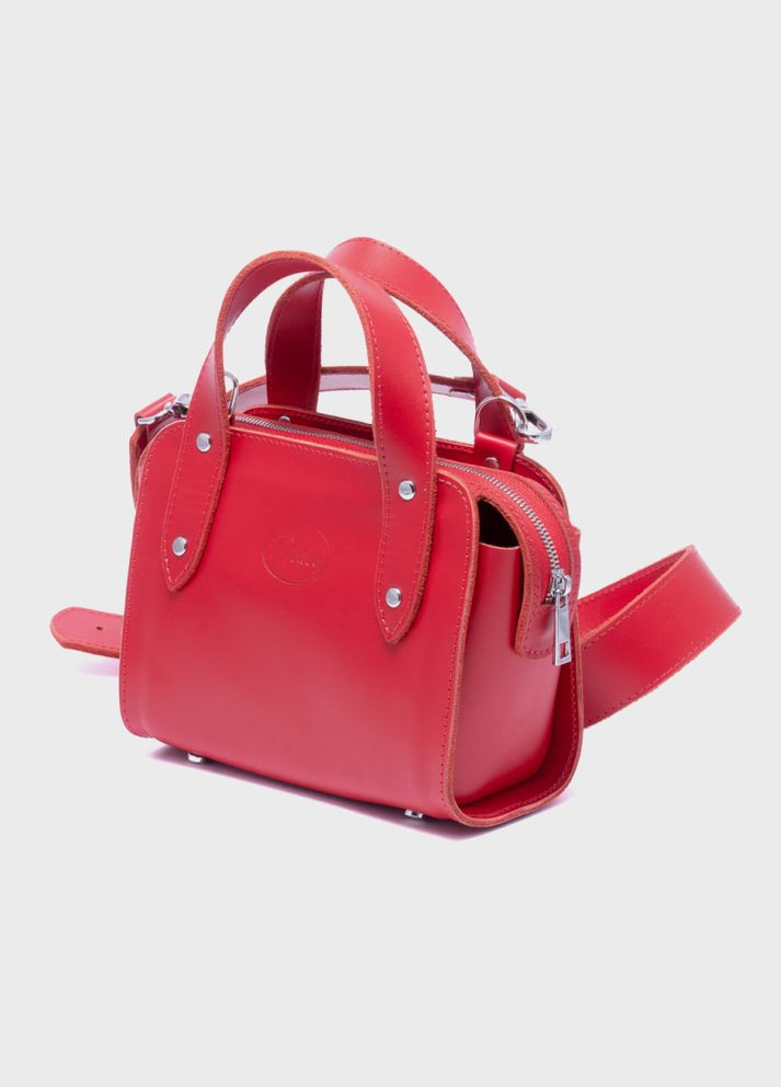 Жіноча шкіряна сумка Майя Червона Dekey (332055260)
