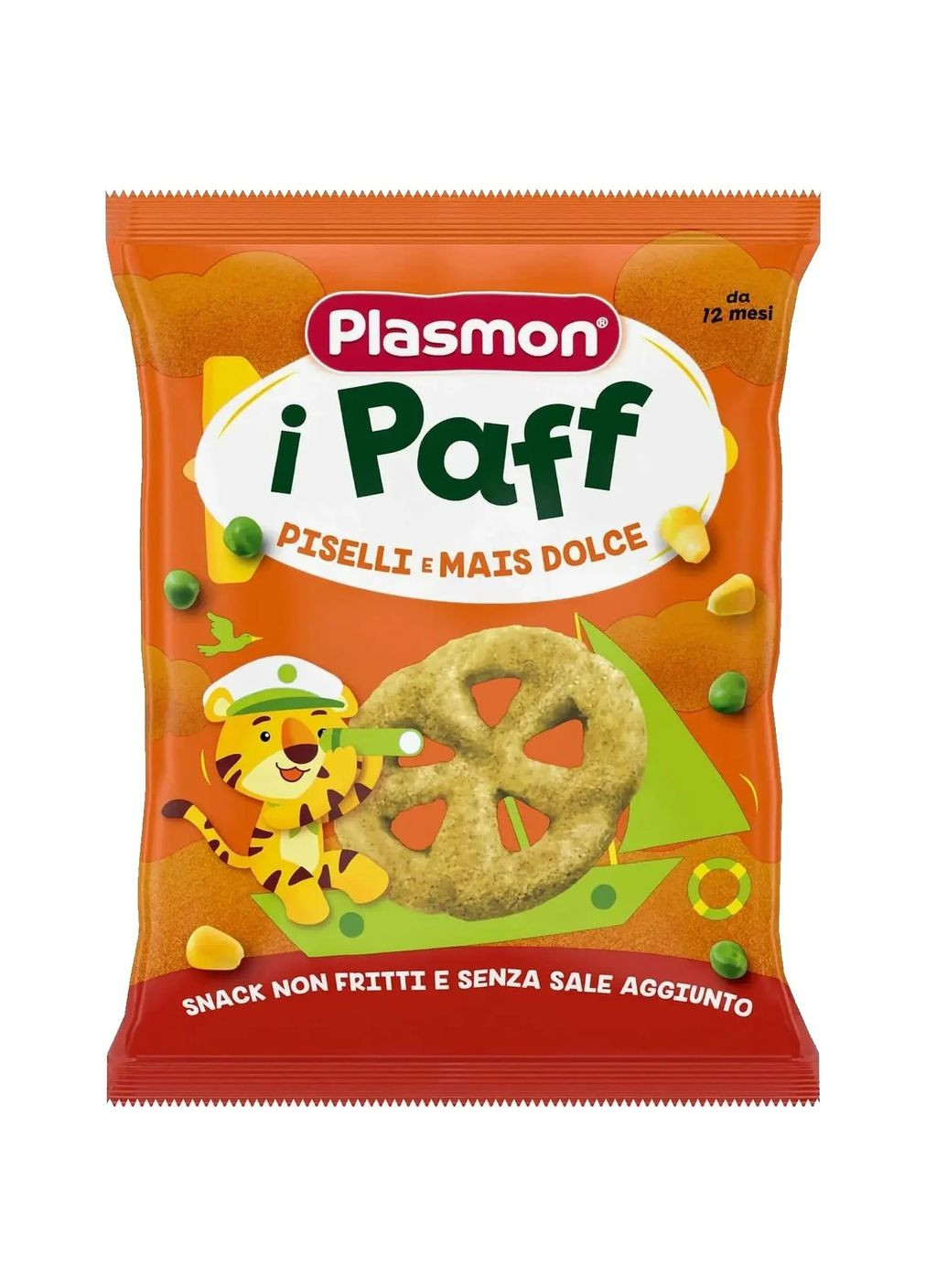 Снеки Baby Puffs из гороха и кукурузы, 15 г Plasmon (331860771)