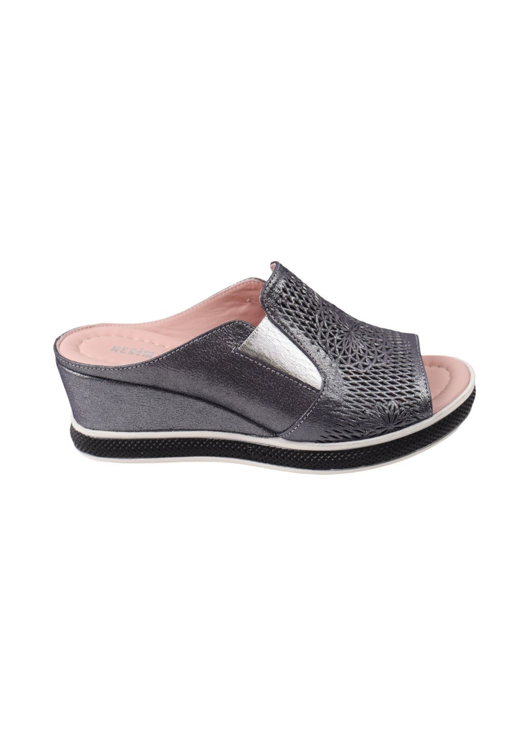 Шльопанці жіночі чорні натуральний сатин Kesim 226-24LSHC (298442115)