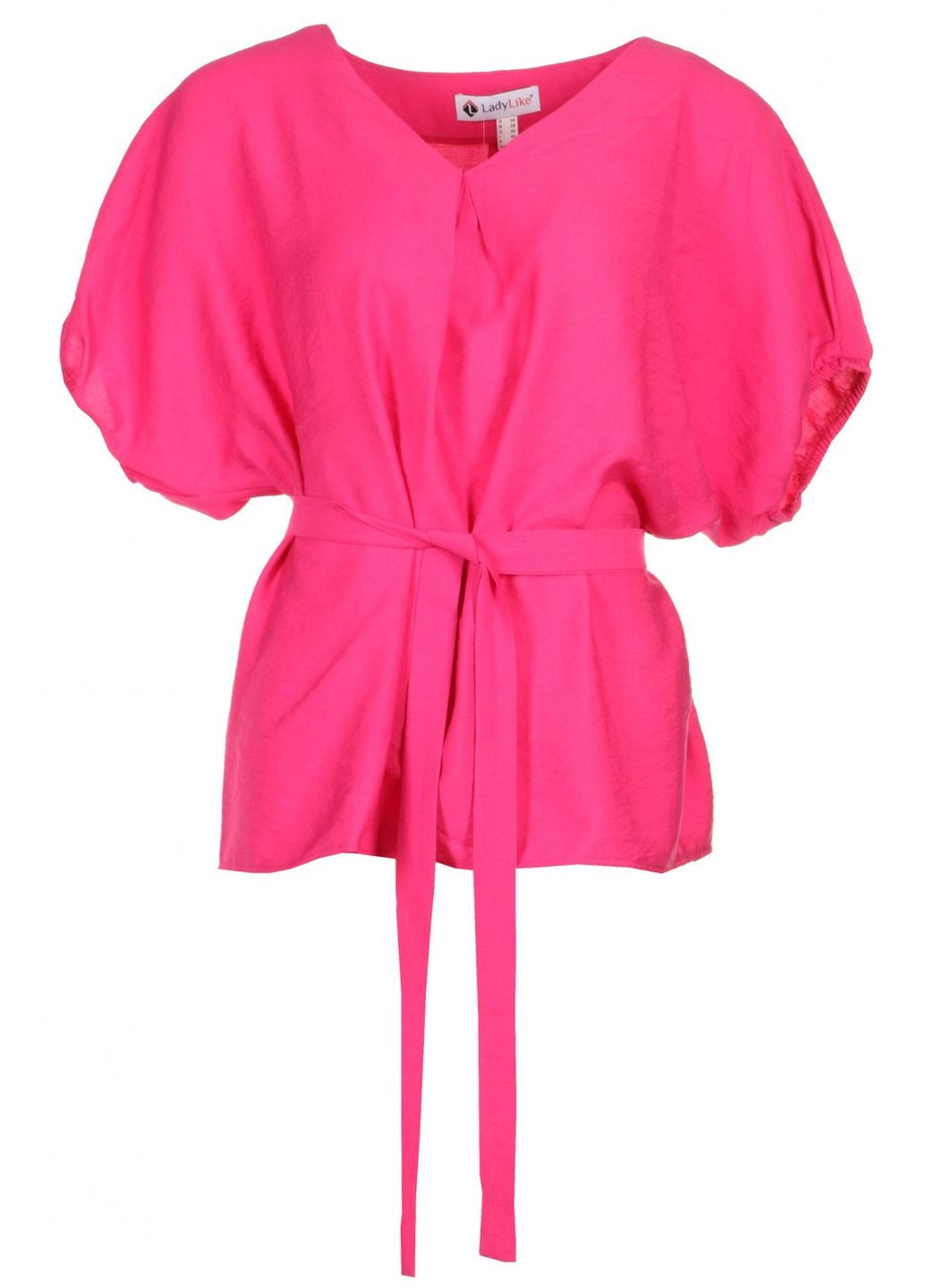 Рожева жіноча літня блуза з розрізами (ll214850017) LadyLike