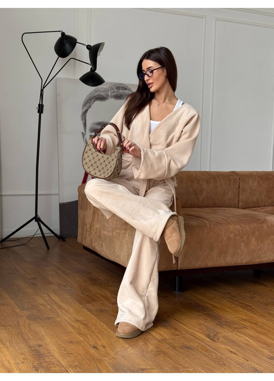 Флисовый женский костюм кимоно No Brand Б1467-3085 (369402809)