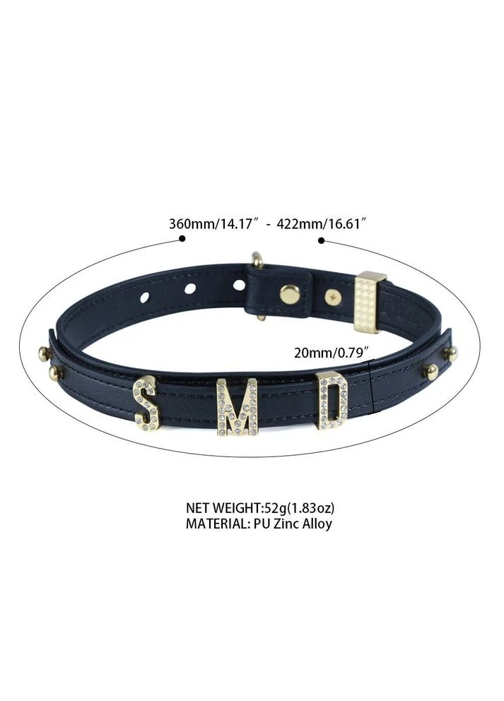 Ошейник Dark DIY Alphabet Collar Lockink (315015725)