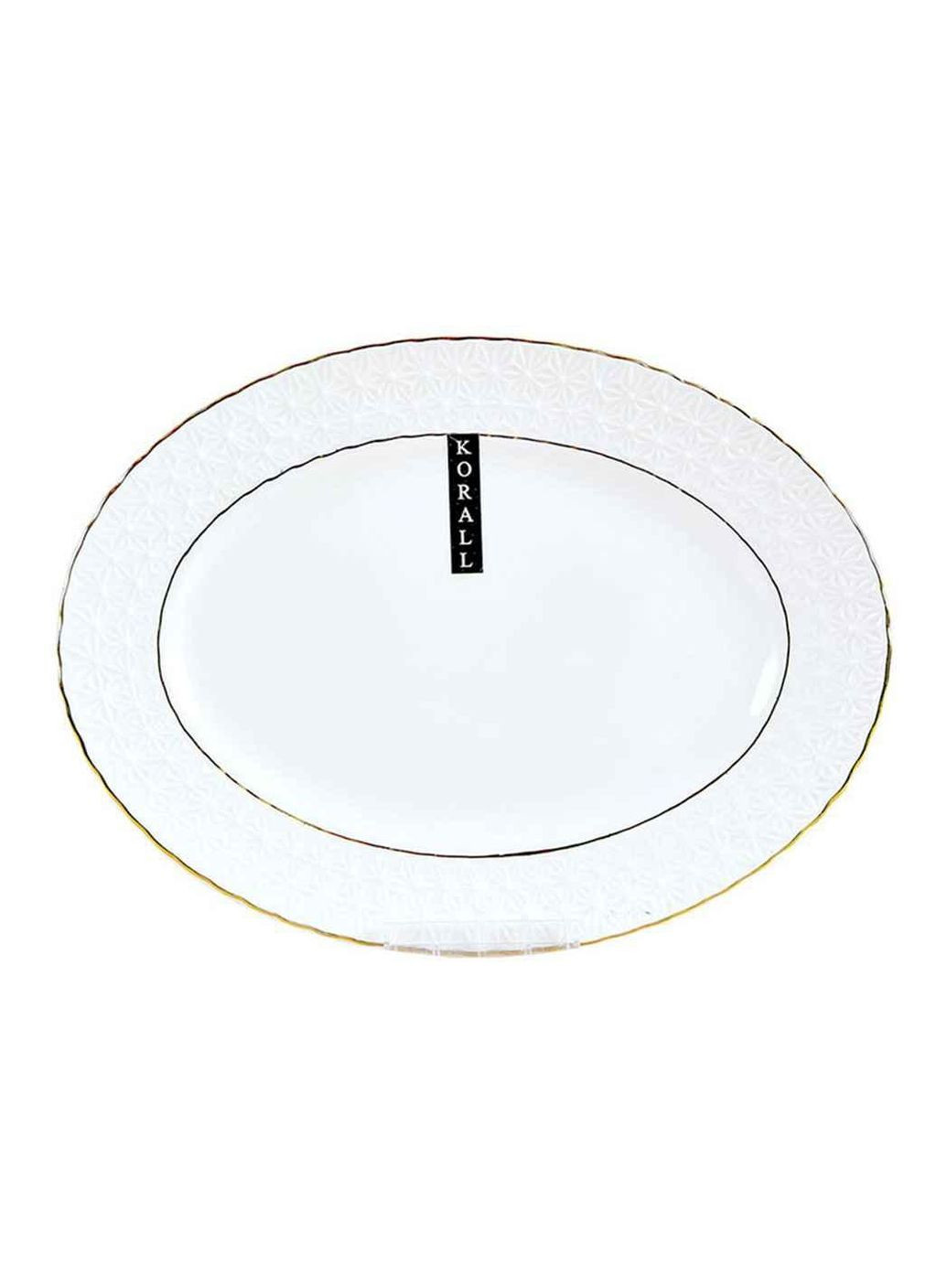 Блюдо фарф. овальне 35,5 см Снігова Королева 223136А ТМ Interos (304760639)