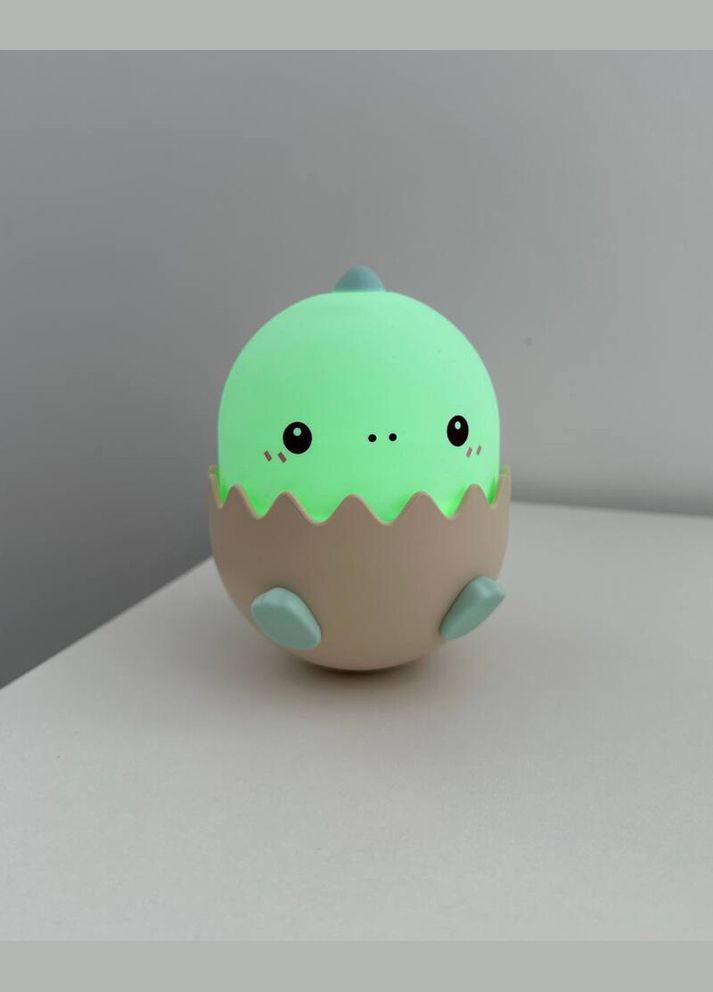Нічник Динозаврик блакитний, настільна лампа з акумулятором 326980 Baby Dino Led 1x0.75W RGB USB 5V DC 1A IP20 (091605) Goldlux (361312249)