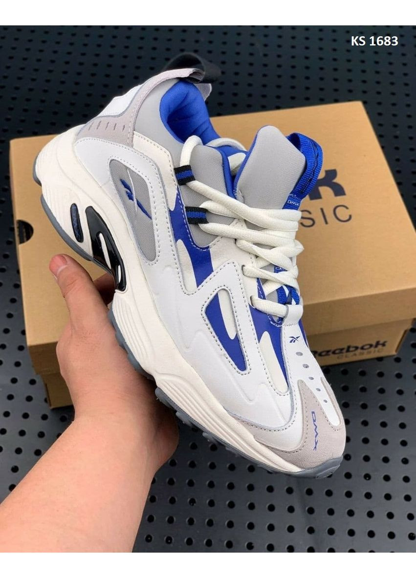 Комбіновані Осінні кросівки чоловічі reebok dmx рібок No Brand