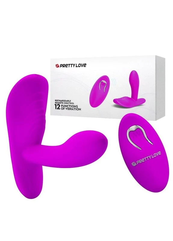 Мультифункциональный вибратор на пульте управления Bi-014487W Pretty Love (383097088)