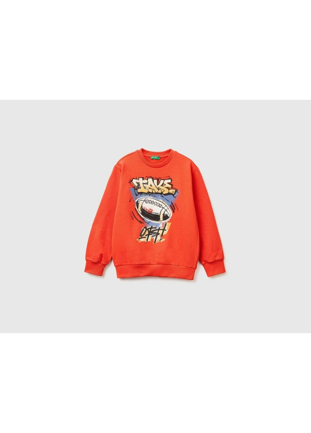 Оранжевый свитшот детский (мальчик) ben.012 3nbmc10sb.g 34y United Colors of Benetton (400868559)