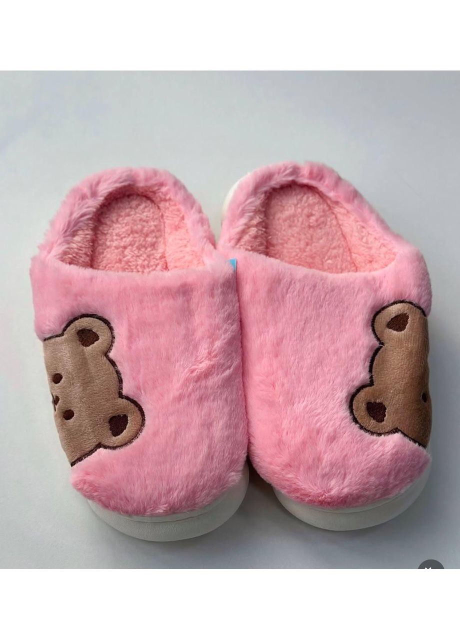 Розовые домашние тапочки женские, очень теплые открытые тапки на меховых меховых комнатных шлепанцах. тапки с мешками China