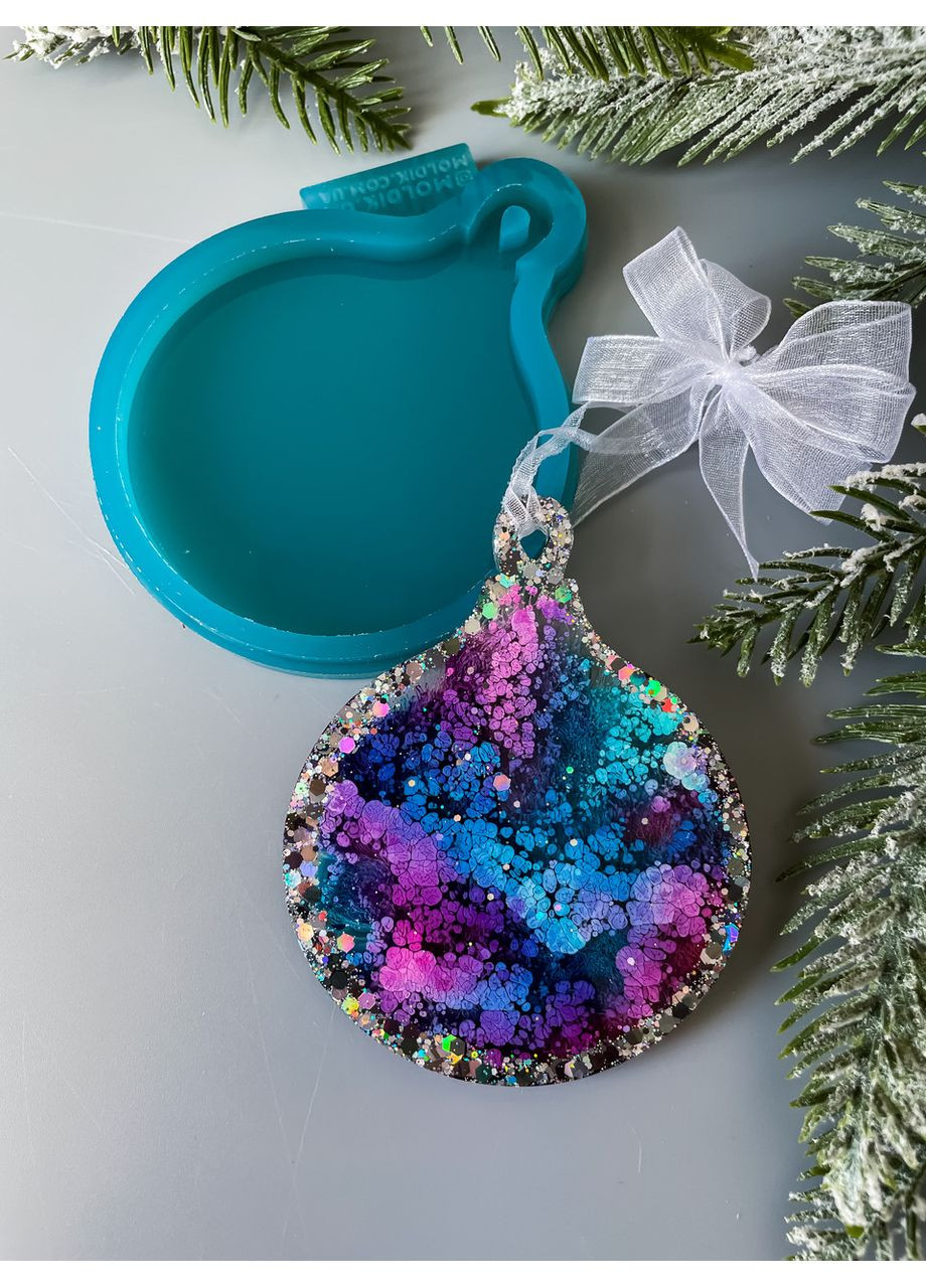 Молд Шар форма для новогодних игрушек на елку силиконовая форма для эпоксидной смолы No Brand (370566815)