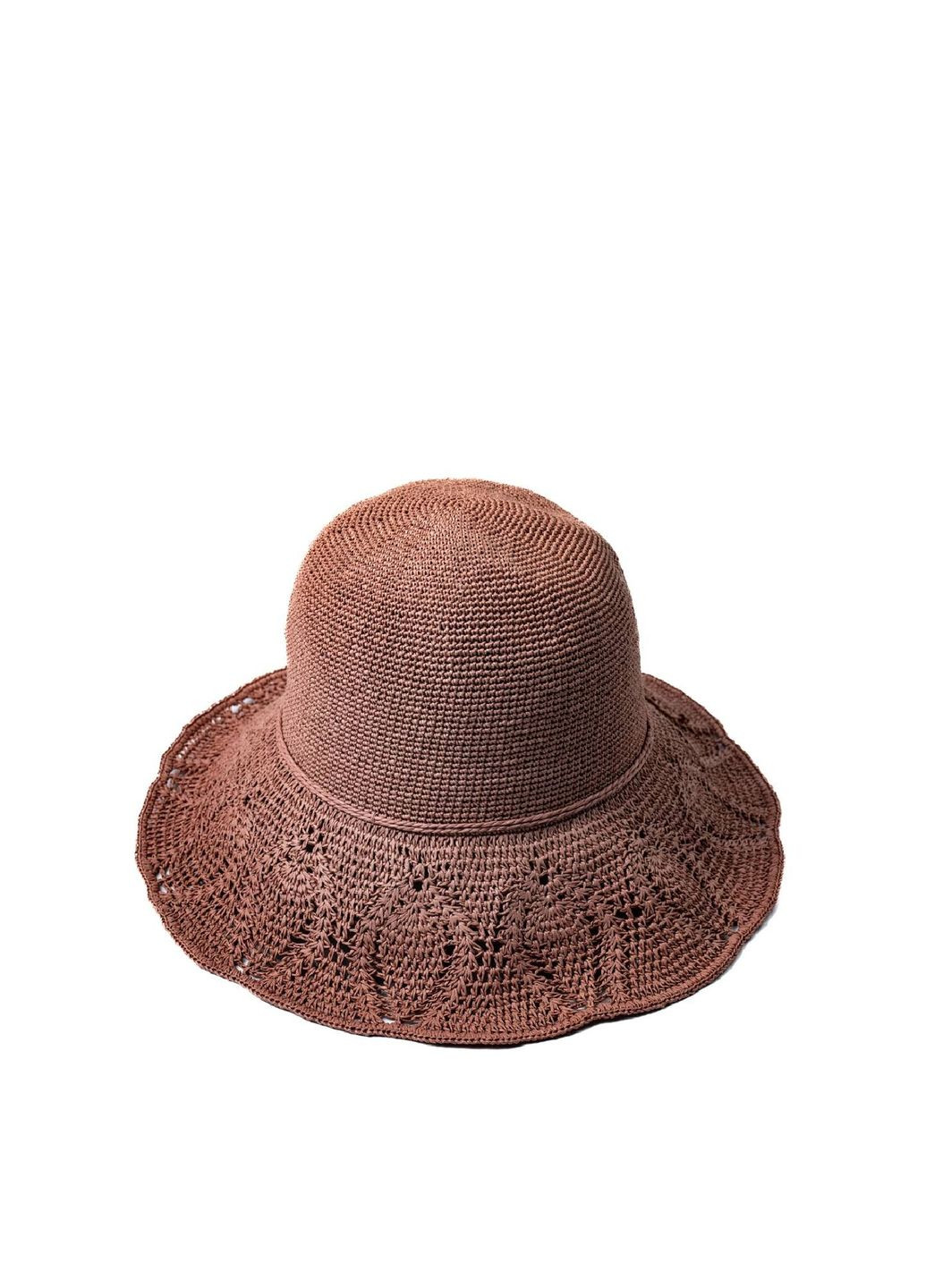 Шляпа со средними полями женская бумага розовая ИЛАНА LuckyLOOK 444-393 (292668905)