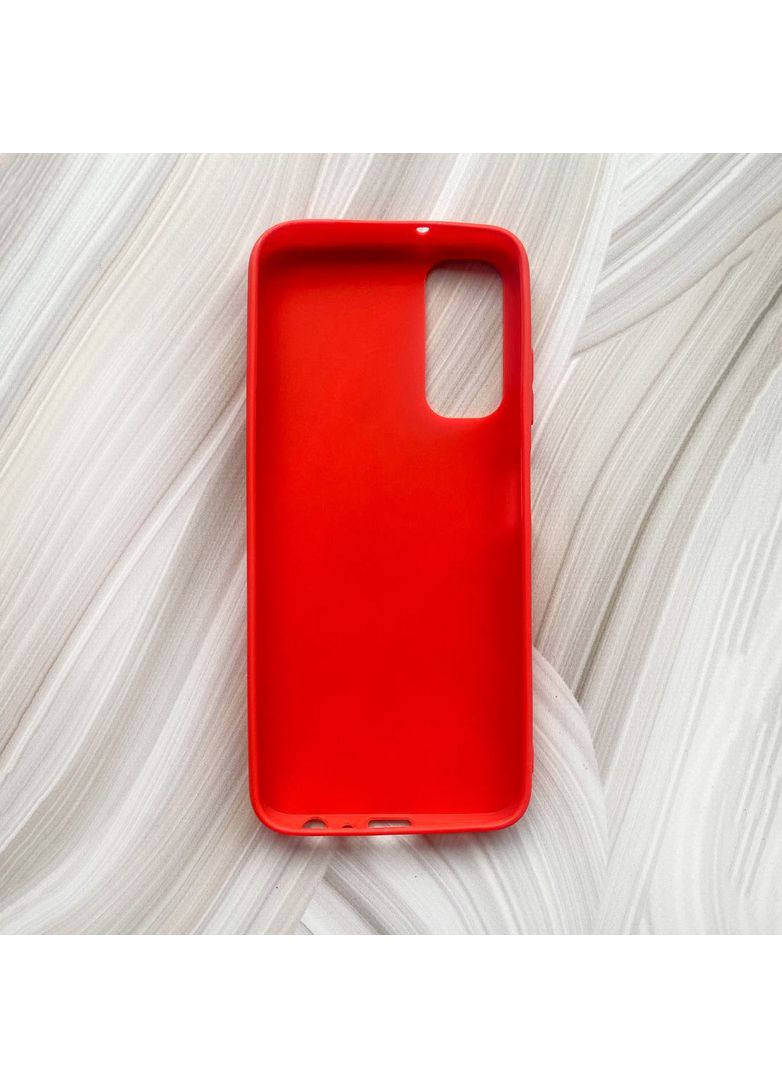 Матовий червоний чохол на Samsung Galaxy A05s (A057) Дівчина з песиком (принт 115) Creative (355387207)