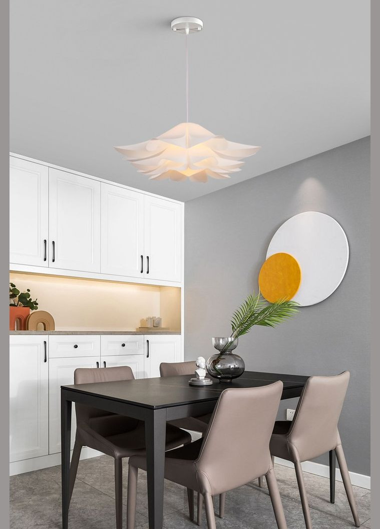 Люстра подвесная на 1 лампочку 26779 Белый 35-155х60х60 см. Sunnysky (364490783)