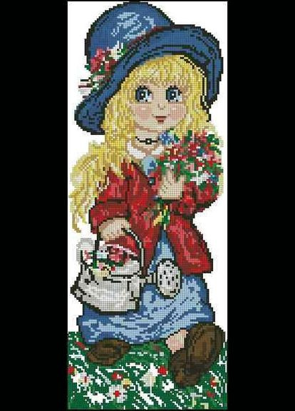 Набір для вишивання хрестиком. Розмір: 13*32 см Поливання Лоскуток (315362355)