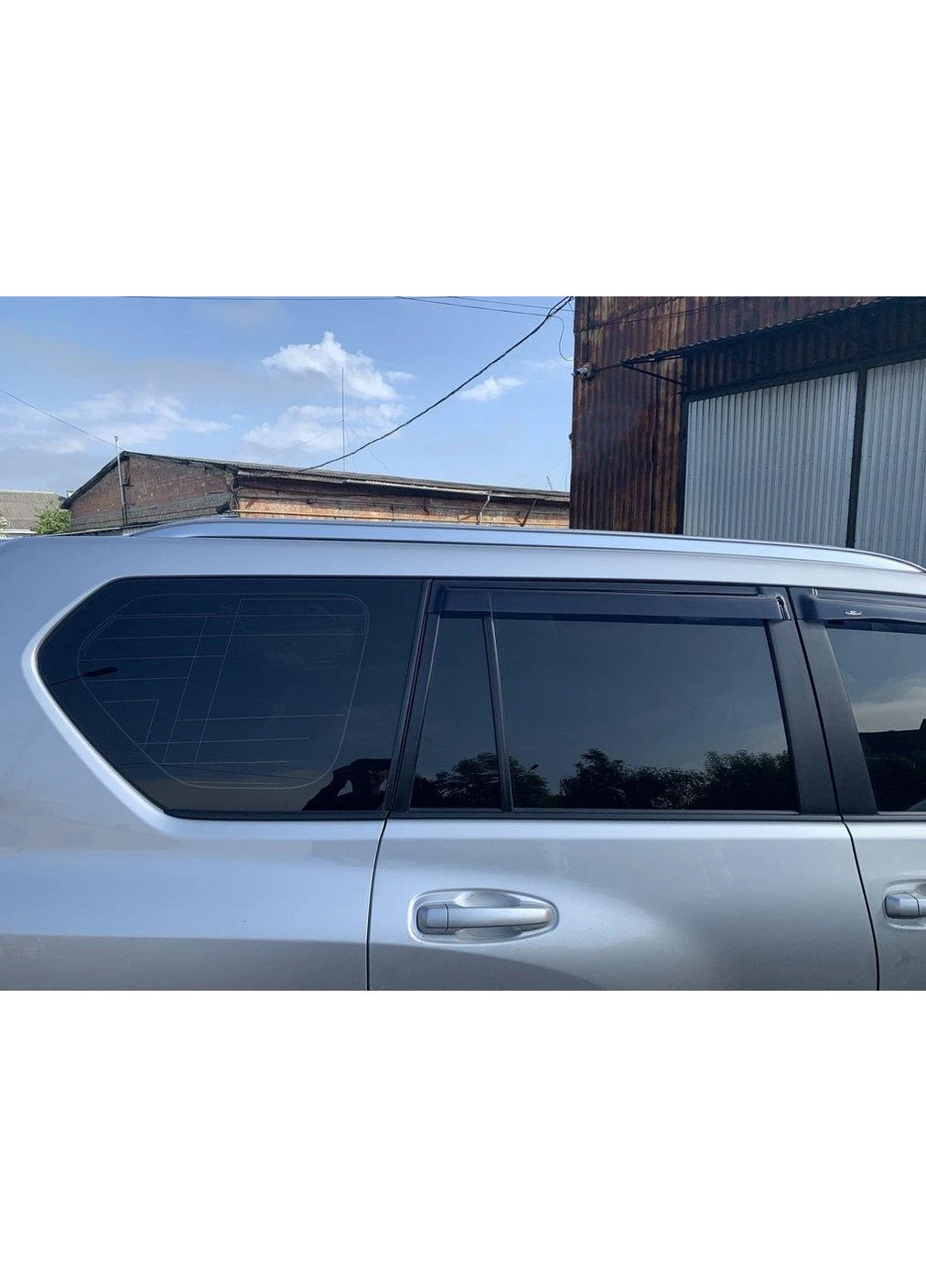 Рейлинги дизайн Lexus (2 шт, серые) для Toyota Land Prado 150 2009-2023 гг Cruiser Land Cruiser (399522596)