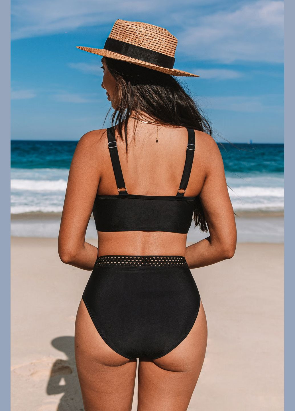 Черный летний купальник CUPSHE