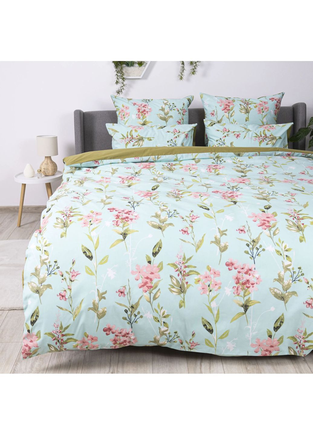 Сімейний комплект постільної білизни Бязь з наволочками 70*70 см, 115 гр/м2 М'ятна Феєрія М'ятний (20560150215) ТЕП (366036776)