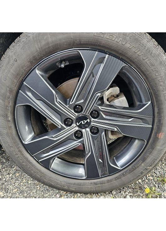 Захисна стрічка обода колеса ЧОРНА гумова 8м (на скотчі) No Brand (371478607)