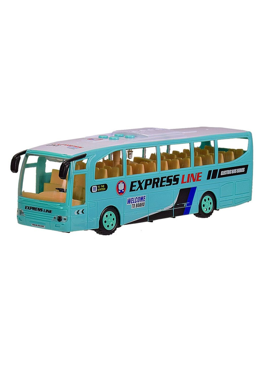 Игрушка детская Автобус со звуком и светом 18х10х38, 5 см Bambi (289463483)