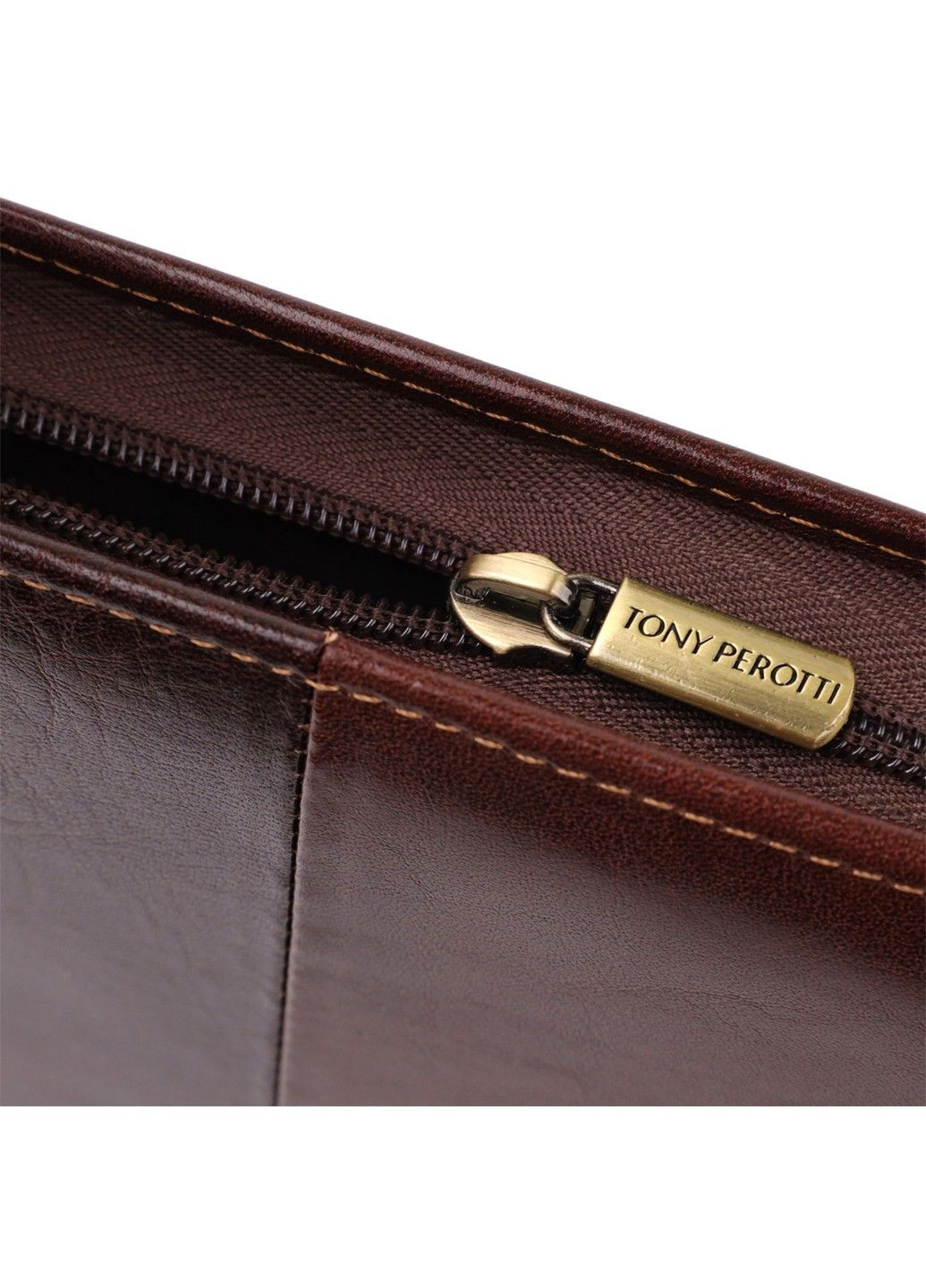Папка з блокнотом із гладкої натуральної шкіри 20849_1 (1278L moro) Коричнева Tony Perotti (361401099)