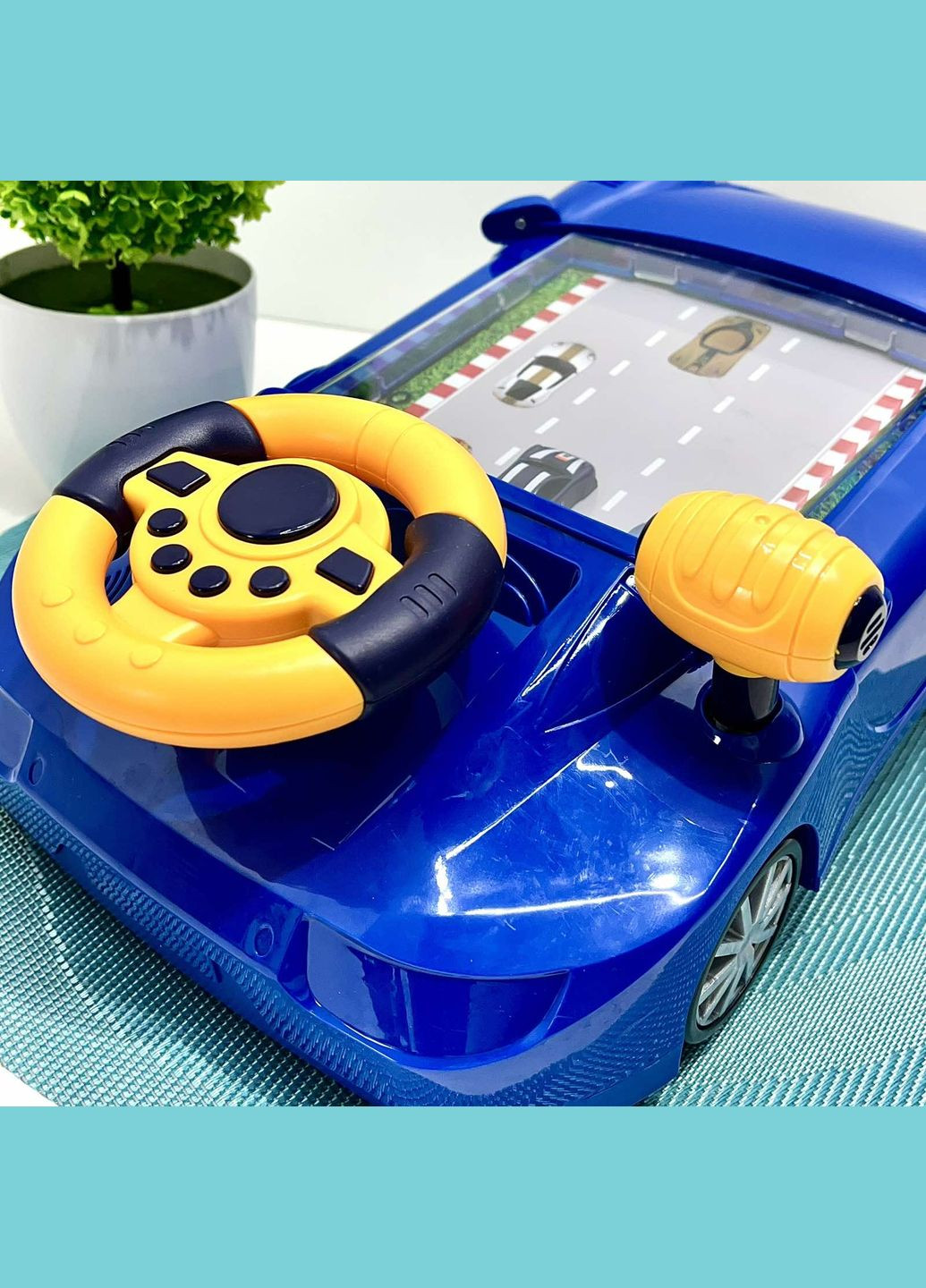 Автотренажер іграшка підсвічування мелодії регулювання гучності рухома стрічка USB-кабель Синій (HW 130) No Brand (313654099)