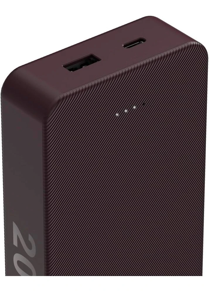 Аккумулятор портативный литий-ионный Power Bank 20000 мАч, USB-C, USB-A, plum Hama (371632667)