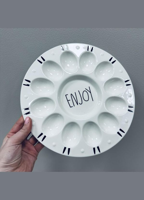 Блюдо керамічне для яєць "Enjoy" 26 см MC5086 Stenson (317565297)