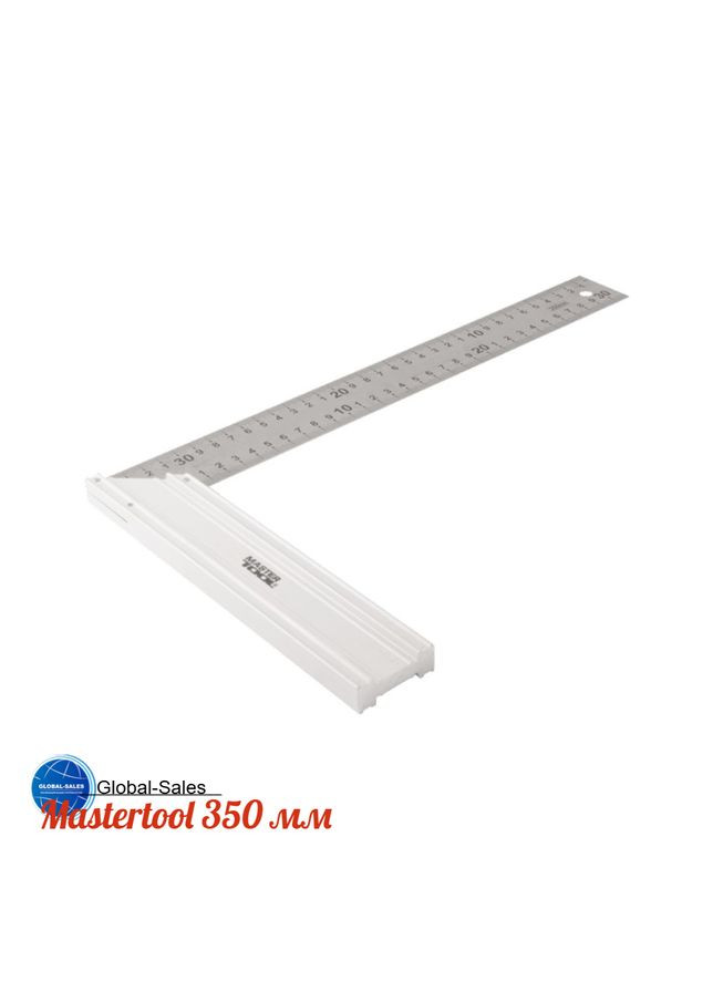 Угольник 350 мм алюминий + нержавеющая сталь (30-1350) Mastertool (341533292)