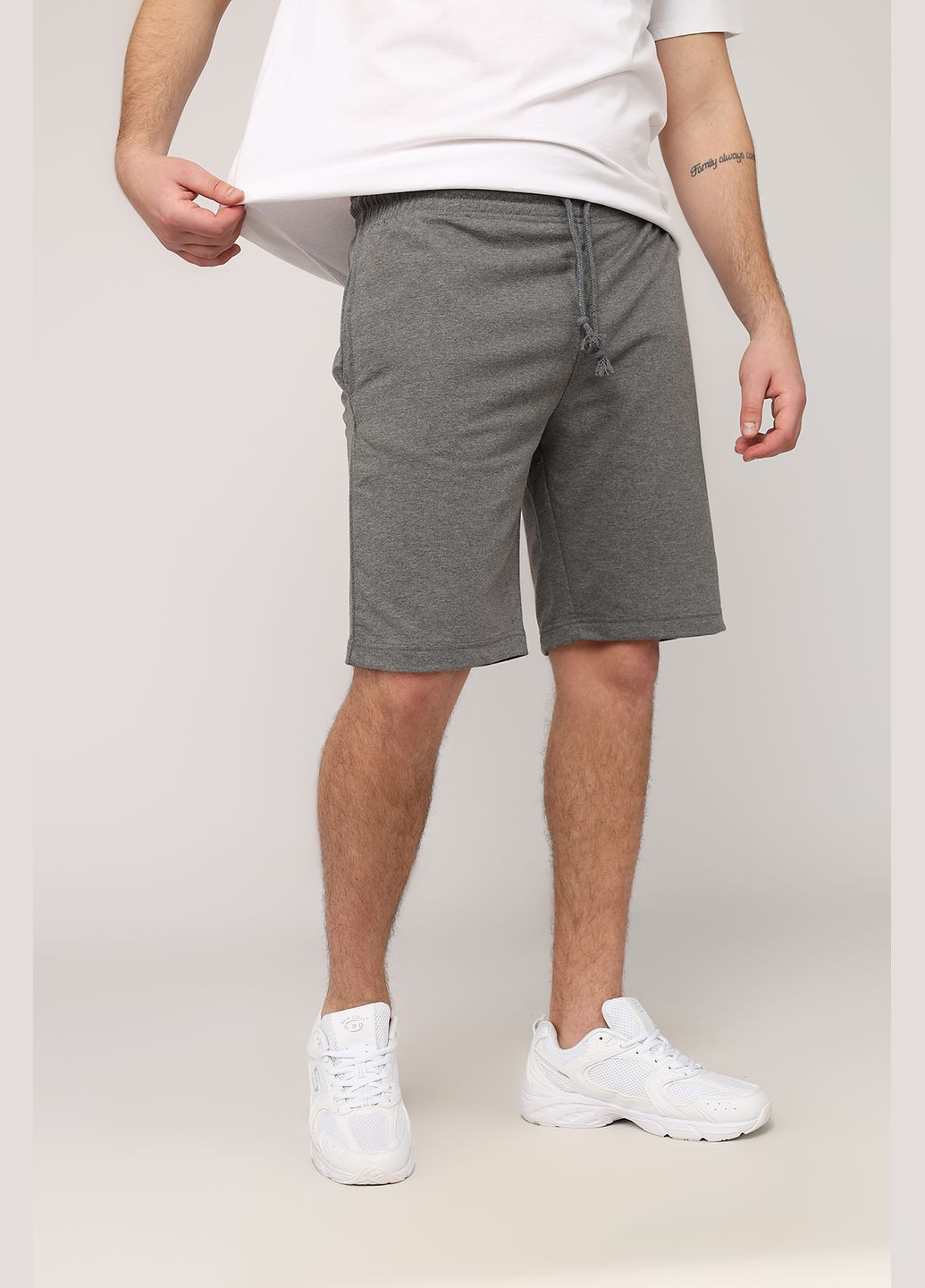 Шорти спортивні чоловічі колір темно-сірий ЦБ-00266218 Yuki (328559553)