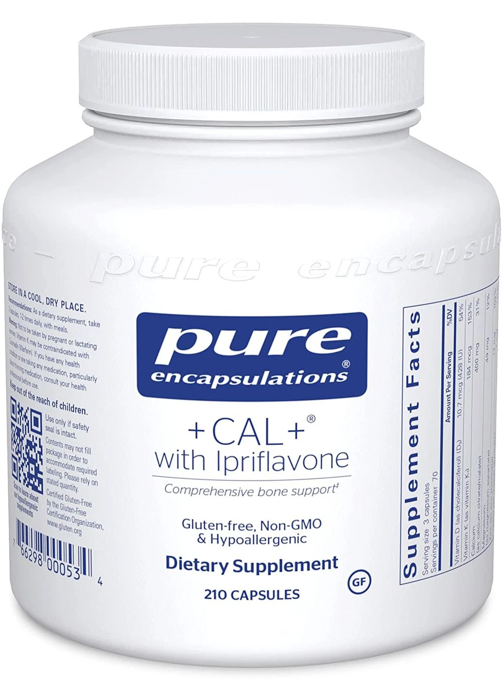 Вітаміни при остеопорозі + CAL + Ipriflavone,, 210 капсул Pure Encapsulations (322066509)