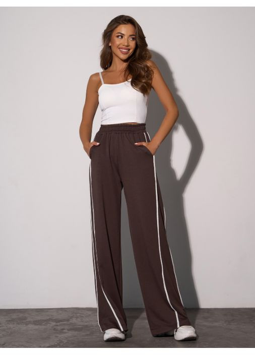 Широкие брюки с боковыми тесьмами No Brand (355336350)