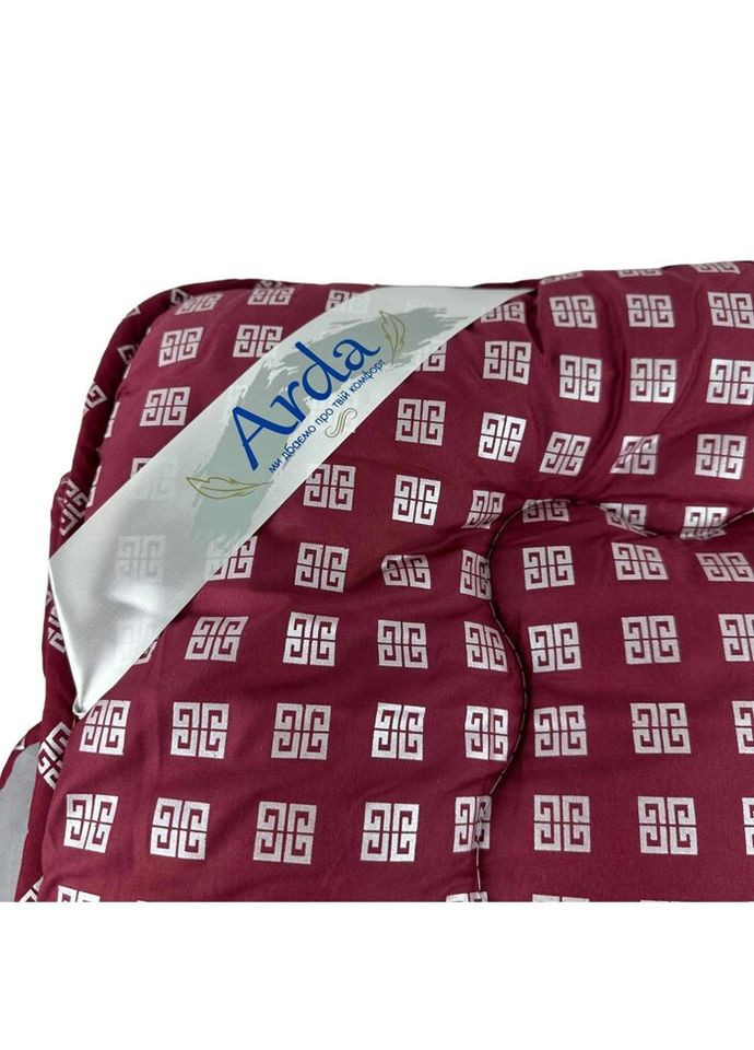 Ковдра двоспальна закрита Квадрат 20402 175х215 см бордова Arda (335584871)