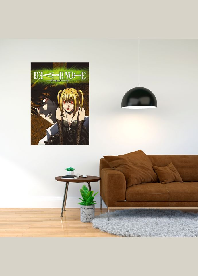 Плакат- с принтом Death Note - Зошит смерти (6) A2 А0 Кавун постер (316209171)