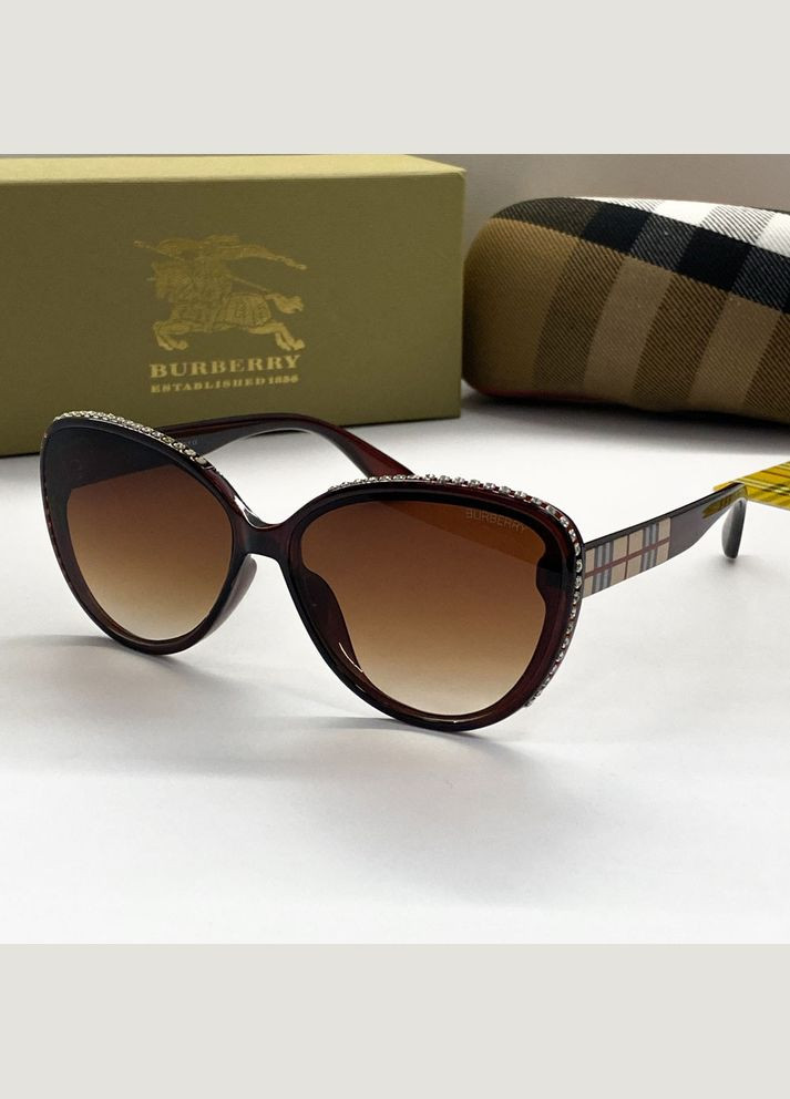 Женские брендовые очки (66032) коричневые No Brand (322157255)