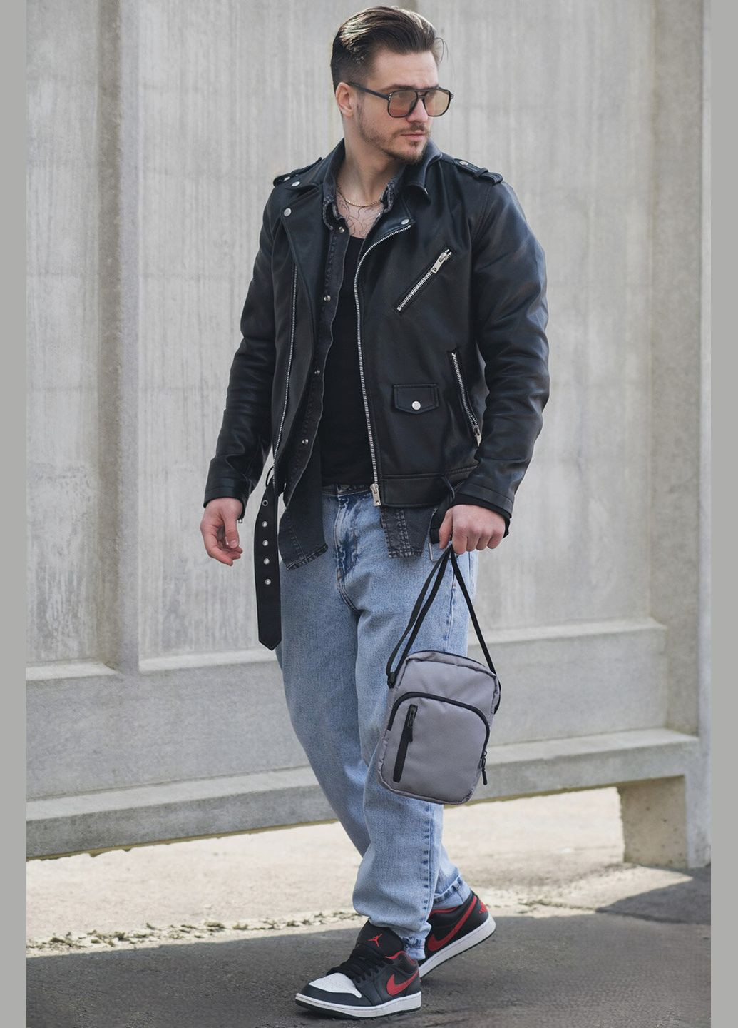 Мессенджер Basic Gray Man Without (337472067)