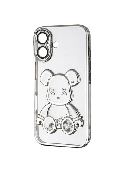 Чохол Shining Bear Case Protected Camera iPhone 16 Silver DM (386063553)