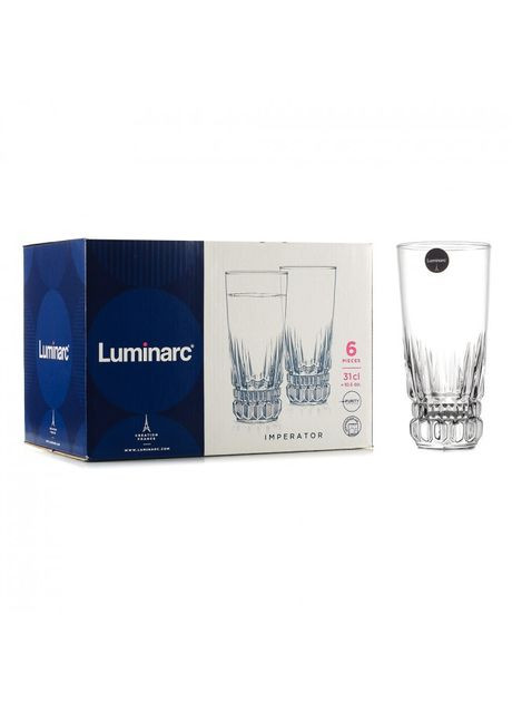 Набір високих склянок Imperator 310 мл 6 шт N1288 Luminarc (273216319)