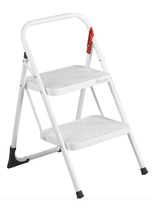 Драбина Taburete M/10 UNE 2 щаблі Blanco (MET003-1024) Rolser 931176 (380887965)