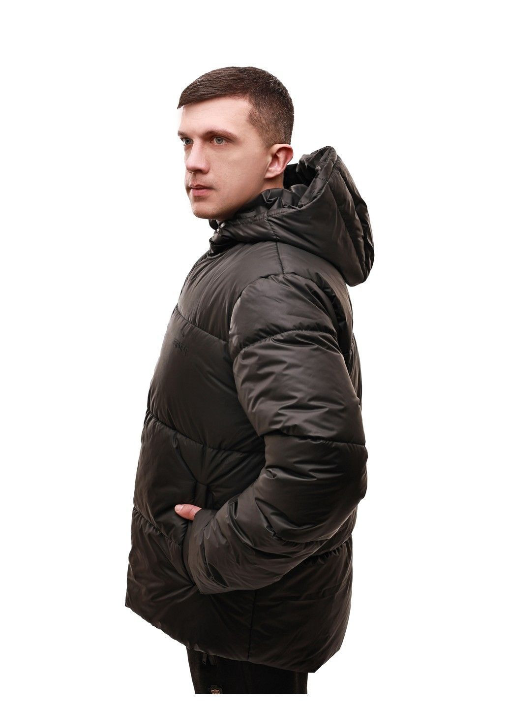 Чорна зимня куртка зимова чоловіча No Brand