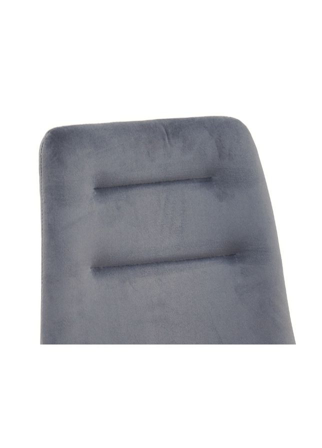 Стілець RUBY Чорний каркас / Сірий велюр Intarsio (372178432)