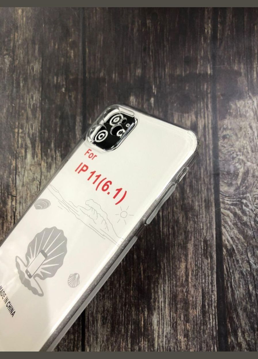 Чехол iPhone 11 Pro Max прозрачный силиконовый Foxconn (338832605)