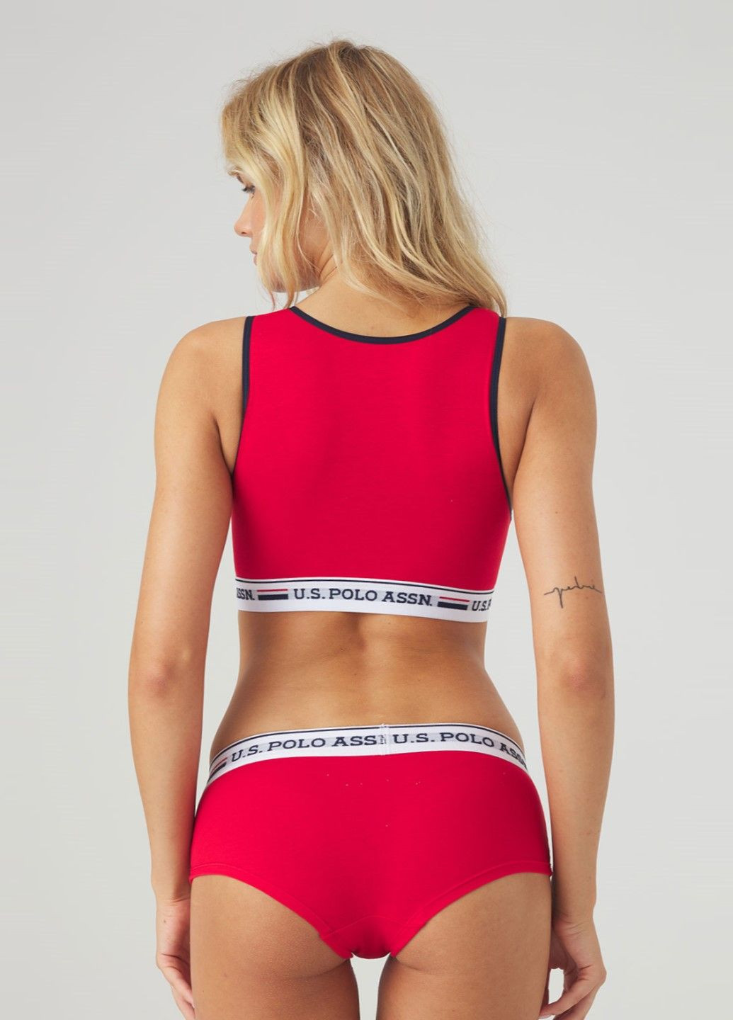 Червоний демісезонний комплект білизни жіночий U.S. Polo Assn. 66255