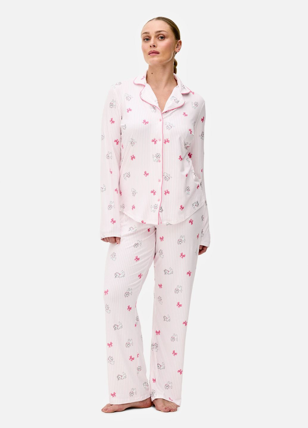 Рожева всесезон жіноча піжама pijama disney’s snoopy домашній комплект сорочка + брюки Primark