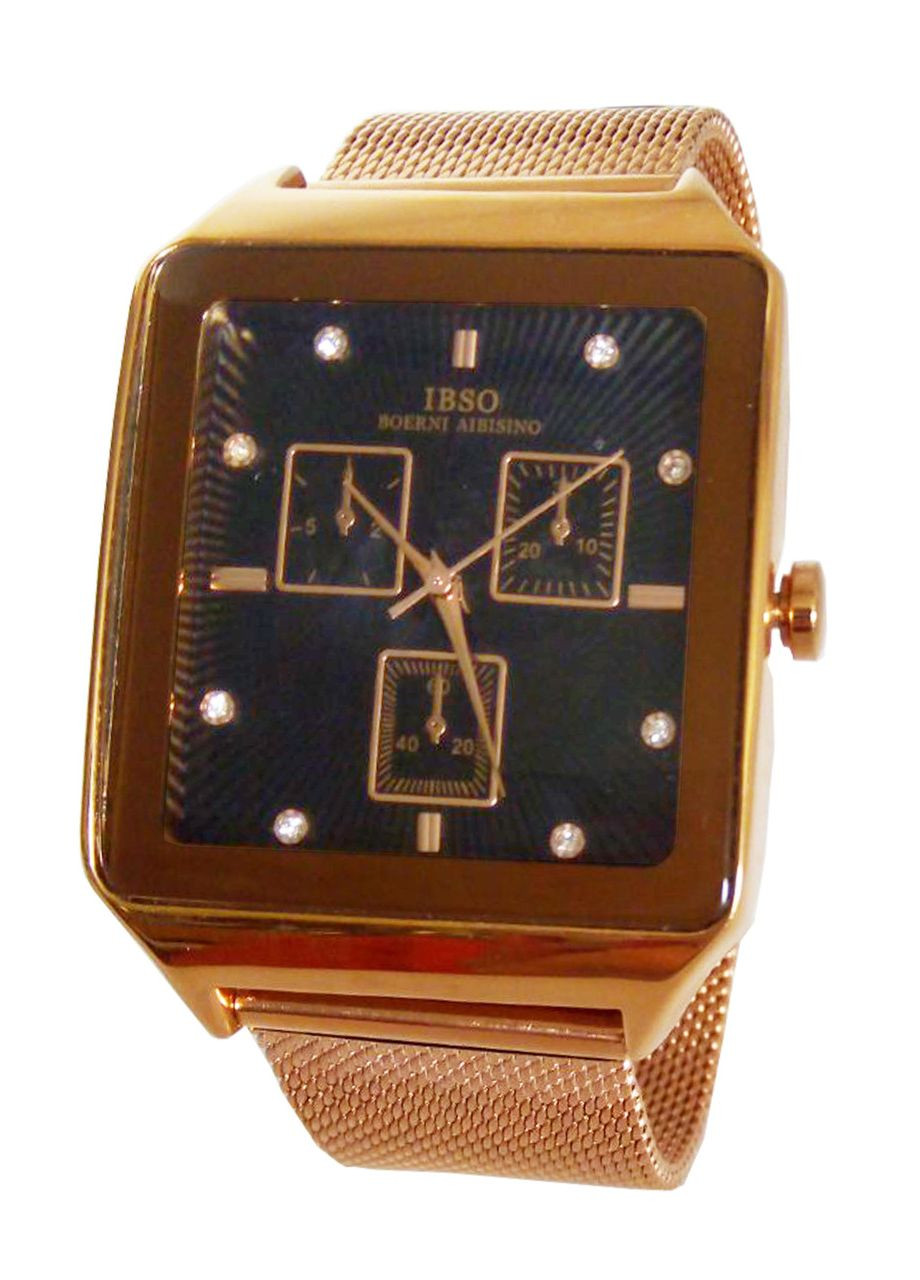 Часы мужские наручные на браслете хронограф имитация розовое золото Maxell (362413926)