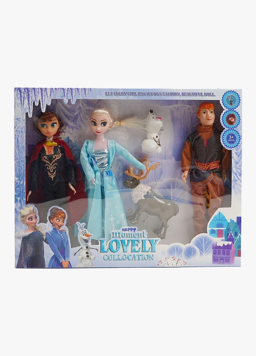 Набор кукол ZHF 2166 3 куклы, шарнирные суставы на руках, резиновая голова, в коробке (6968966587734) No Brand (315589373)