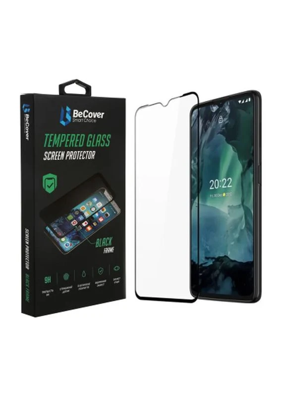 Защитное стекло Nokia G21 / G11 / G11 Plus Black (707603) BeCover (399088583)